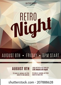 Retro Style Night Club Flyer Template