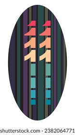 Retro Style Number 11 Vector Illustration. Number Eleven Isolated On A White Background