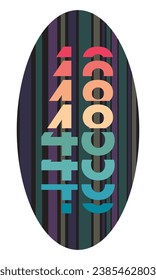 Retro Style Number 48 Vector Illustration. Number Forty Eight Isolated On A White Background