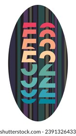 Ilustración del vector 52 de estilo retro. Número Cincuenta Y Dos Aislados En Un Fondo Blanco
