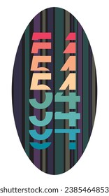 Retro Style Number 54 Vector Illustration. Number Fifty Four Isolated On A White Background