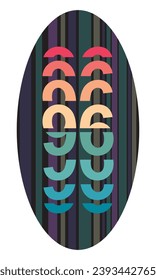 Retro Style Number 96 Vector Illustration. Number Ninety Six Isolated On A White Background