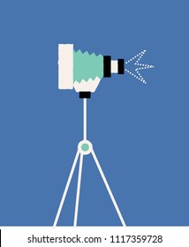 Retro style photo camera. Vector