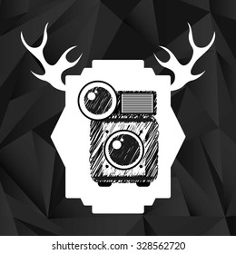 retro style photo design, vector illustration eps10 graphic 