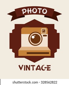 retro style photo design, vector illustration eps10 graphic 