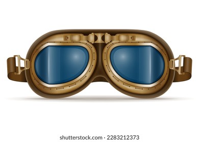 retro style pilot glasses vector illustration vector illustration isolated on white background