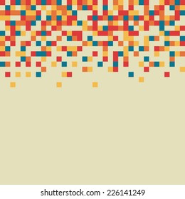 A retro style pixel art background