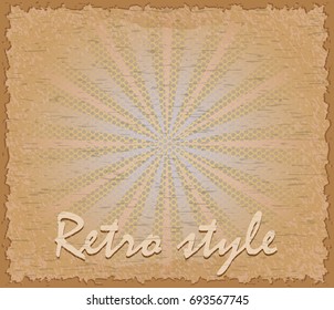 retro style poster horizontal stock vector illustration