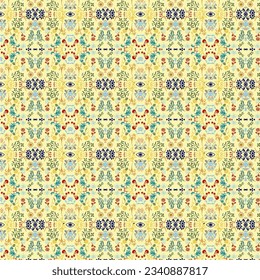 Retro Style Seamless Floral Pattern