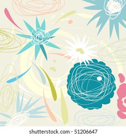 Retro style seamless pattern