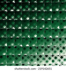 Retro style square and stripes vector dark green background