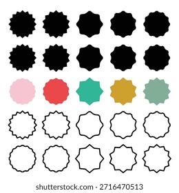 Starburst-Sammlungsvektor im Retro-Stil