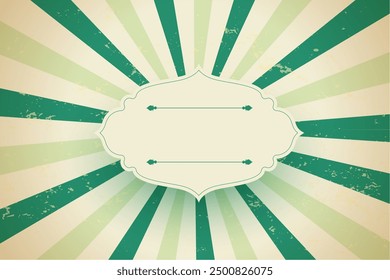 retro style stripe line pattern background with text space vector