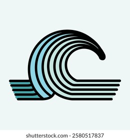 Retro style surf club vector badges featuring ocean waves, and sunsets. Perfect for t-shirt designs, logos, and coastal branding, evoking the California surf 