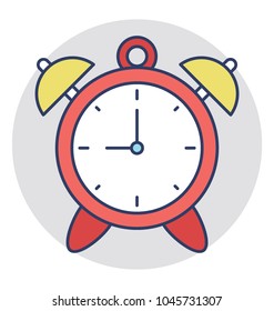 A retro style table clock with bells concept of alarm