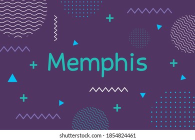 textura de estilo retro memphis 80s 90s estilo abstracto de fondo púrpura ilustración vector