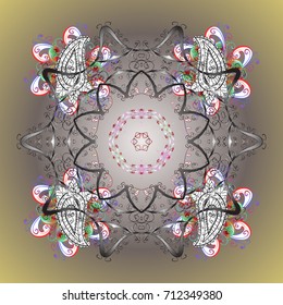 Retro style texture, pattern and abstract winter elements. Snowflakes design. Modern abstract design poster, cover, card design in colors. Trendy stylized snowflakes and elements memphis cards.