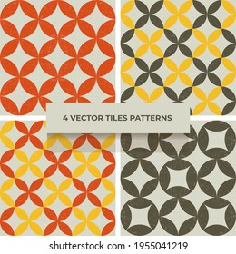 Retro style tiles pattern.Vector nature graphic background. Oriental minimalist tiles. Traditional vintage ornament vector texture. Grunge texture. Marble texture.