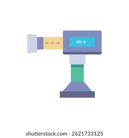 Retro style TV illustration with flat design. Light blue screen with beige and purple elements. - Powered by Shutterstock - Get 15% off with code: PIKWIZARD15