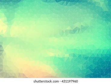 Retro Style Vector. background with triangles shapes