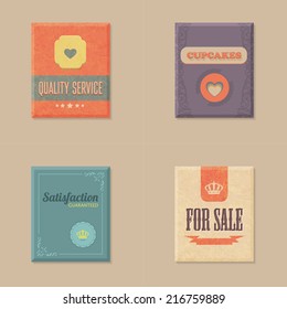 Retro Style Vector Badges Set