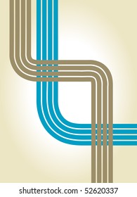 retro style vector design lines