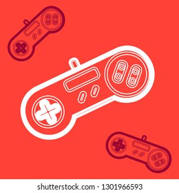 Retro style vector image, 90s style icon in bright colors.