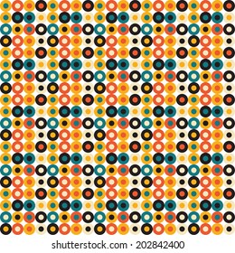 Retro style vector wallpaper
