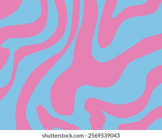 Retro style wavy abstract patterns in vibrant color combinations, . Perfect for vintage-themed backgrounds, creative designs, or artistic projects