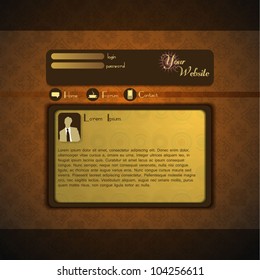 Retro style website design