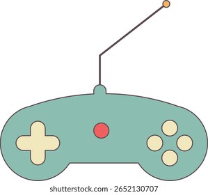 Estilo retrô sem fio controlador de jogo ilustração