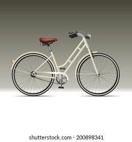 Retro styled bicycle. Vector illustration