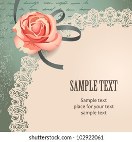 Retro styled card