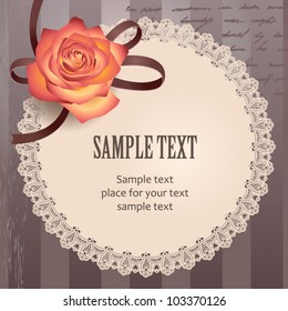 Retro styled card