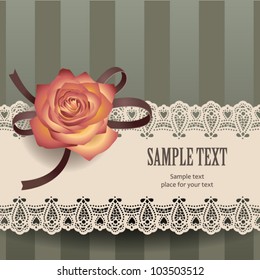 Retro styled card