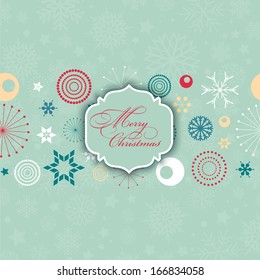 Retro styled decorative Christmas background
