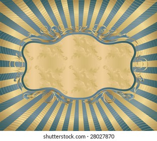Retro styled design - decorative frame