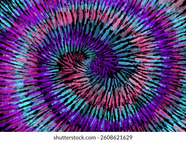 Retro styled hand painted tie dye background design