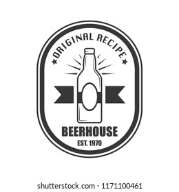 Retro Styled Label Of Beer Or Brewery