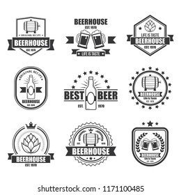 Retro Styled Label Of Beer Or Brewery