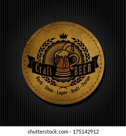 retro styled mark of brew good as a pattern of advert editable layered vector classic froth real texture bar celebrating sign ceremony fancy letterpress quality flag document signature confirmation di