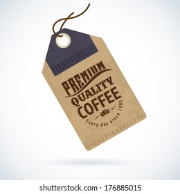 retro styled mark of coffee okay as a template of package design classic real texture coffee isolated mark luxurious beans old-fashioned traditional quality banner assurance offset voucher document va