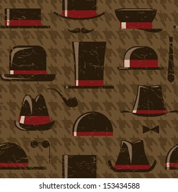 Retro styled men's hat set