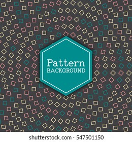 Retro styled patterned background