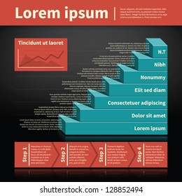 Retro styled pyramid chart.