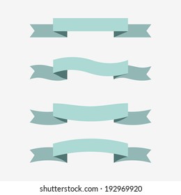 Retro styled ribbons collection.