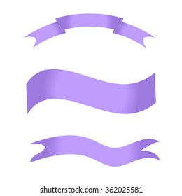 Retro styled ribbons collection. Vector Illustration.