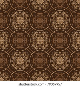 Retro styled seventies wallpaper seamless fit background pattern