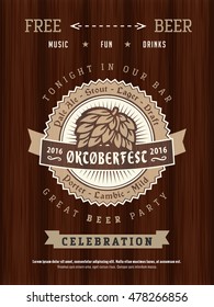 retro styled vector logotype series of beer oktoberfest good as a design elements pattern for bar or pub classic vacation nightfall texture bar formal party background scene carnival anniversary noctu