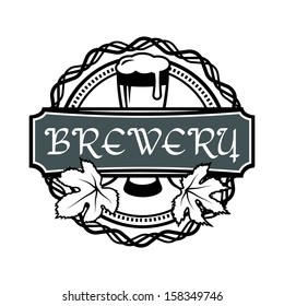 retro styled vector seal of beer good as a pattern of advertising classic froth ritual genuine bar isolated black formal mark foam ceremony myth luxurious old-fashioned german science classical qualit